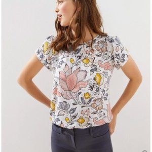 LOFT Plus Floral Tulip Sleeve Top, Size 20